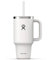HYDRO FLASK - Travel Tumbler - Thermobecher 946 ml (32 Oz) mit verschließbarem Press-In-Strohhalmdeckel - Edelstahl - Doppelwandige Vakuumisolierung - Spritzwassergeschützter Deckel - White