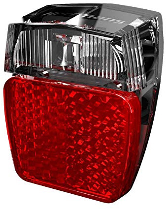 Herrmans H-Trace Mini Dynamo LED Rücklicht Schwarz/Rot