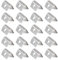 JNNJ 20 Stück Wind-Regen-Abweiser-Clips, Auto Windabweiser Edelstahl Windabweiser, Auto Wind Regen Deflektor Kanal Edelstahl Fixierung Halten Fitting Clips Ersatz Fit