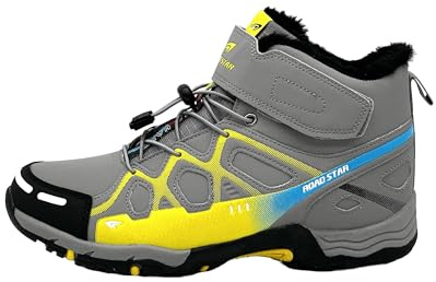 Ablovo®Herren Wanderschuhe Trekking Schuhe Boots Stifel Outdoorschuhe Gefüttert 41-46 (Grau-Schwarz-Weiß, EU Schuhgrößensystem, Erwachsene, Herren, Numerisch, M, 44)