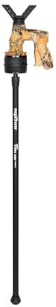 FIERY DEER Gen6 Schießstock & Zielstock Jagd, Pirschstock Jagd, Professionelle Leichte Gewehrauflage mit 360° Drehbarem V-Yoke, Aluminium