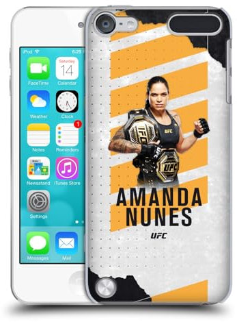 Head Case Designs Offizielle UFC Kampfkarte Amanda Nunes Harte Rueckseiten Handyhülle Hülle Huelle kompatibel mit Apple iPod Touch 5G 5th Gen