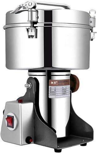 FKINGLRK Grinder De Grano Eléctrico Molino Superfino 4500g Grinero De Grano Eléctrico 28000 RPM Molino Superfino Cereal 30s Veloz Grating con Protección contra Sobrecarga Y Temporizador De 5 Minutos