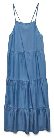 VERO MODA Female Jeanskleid VMFLEUR Midikleid