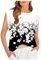 Lange Top Damen Cap Sleeve Tops für Frauen Sommer Top Basic -Shirts Casual Tank Loose Fit V Ausschnitt Top (White, M)