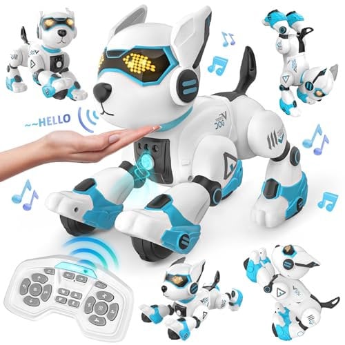Dreamon Robot Dog Toy for Kids Age 3+, Gifts for Girl Boys Remote Control Programmable Smart Talking Robot Puppy for Christmas Children's Day Birthday