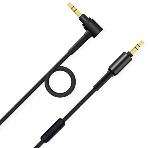 Ersatz-Audiokabel kompatibel mit Sony WH-1000XM5 WH-1000XM4 WH-1000XM3 WH-XB910N WH-H900N WH-CH510 CH-720N CH-710N CH-700N MDR-100ABN MDR-10R MDR-1A Kabellose Kopfhörer (150 cm, Schwarz/Mikrofon