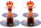 SHSHbuy 3 Etagen Karton Tortenständer, Muffin ständer, Cupcake Turm Servierständer,Faltbarer Cupcake Ständer, Dessert Ständer Kuchenständer für Hochzeit, Geburtstag, Mottoparty, (Lila)