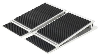 Lfhelper Wheelchair Ramp Adjustable Slope Door Ramp, Anti-Slip Ramps for Wheelchairs, Waterproof Threshold Ramp for Steps, Walkers, Scooters, and Mobility Aid Access