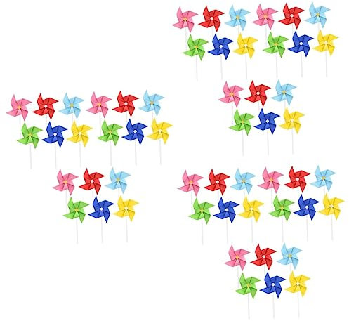TOYANDONA 3sets Windmill Birthday Cake Toppers Eva Material Party Cake Decorations 18pcs*3