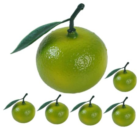NAMOARLY 6pcs Simulated Orange Props Fruit Simulation Models for Restaurant Decor