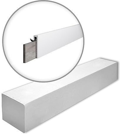 CF2S WALLSTYL Surplinthes - 18 pièces (36 m) - 110 x 22 x 2000 mm - NOËL & MARQUET - une marque de NMC - Polystyrène haute densité