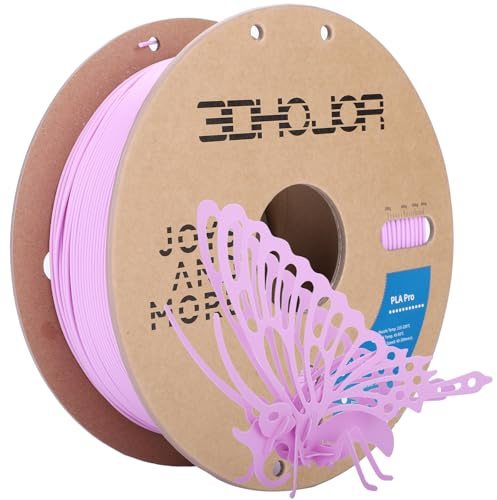 3DHoJor PLA+ Filament 1.75mm Flieder 1KG 3D Drucker Filament PLA Pro | Hohe Zähigkeit, Hohe Schlagfestigkeit, Ausgezeichnete Bedruckbarkeit, Stärker und Belastbar, mit hoher Maßgenauigkeit ±0,02mm