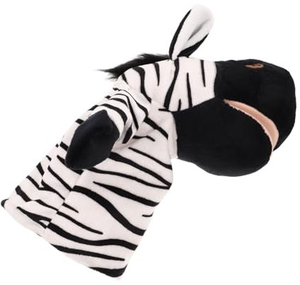 Abaodam Interaktive Handpuppe Zebra Für Junge Mädchen Plüschspielzeug Für Geschichtenerzählen Und Eltern-Junge Mädchen-interaktion Fördert Familienbindung Und Kreatives Spiel