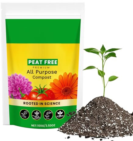 Terriccio Universale Per Piante Da Appartamento,Substrato per Orto e Piante in Vaso - Fertilizzante Naturale Bilanciato per Coltivazione di Ortaggi Piante Grasse Cactus Bonsai e Giardinaggio