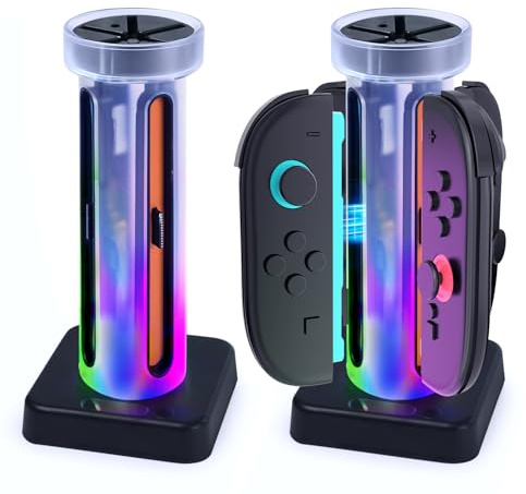 Station de Charge Compatible avec N Switch 2, Manette Joycon Station de Charge Compatible avec Switch 2