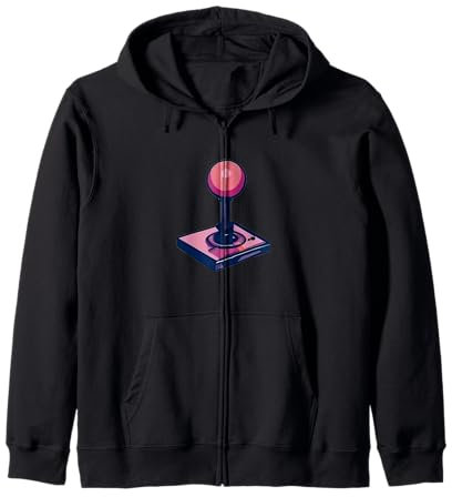 Retro Gaming Joystick Zip Hoodie