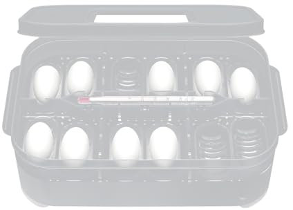 Kustimantu Reptilien Brutkasten | 12 Fächer Reptilien Ei-Inkubator für Schildkröten,Transparente Amphibien Aufzuchtwanne Für Geckos Echsen Schlangen Und Löwenmähnenagamen