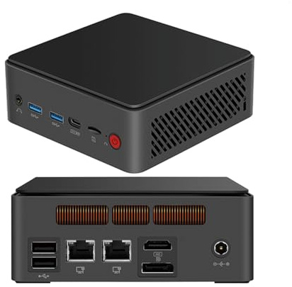 FakestarPC AI Gaming Mini PC Core Ultra 9 185H Thunderbolt 4 2x2.5G LAN 2xPCIE4.0 Slot 2xDDR5 Win 11 Desktop WiFi6 Ufficio Computer 16GB DDR5 512GB NVMe