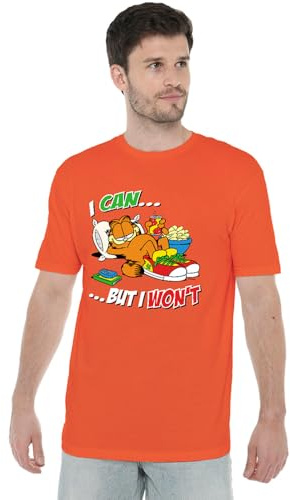 Garfield Unisex I Can... Unisex T Shirt, Orange T-Shirt