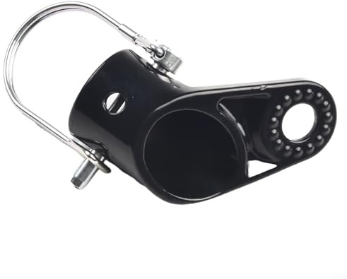 Honseadek Fahrradanhängerkupplung für Kinderwagen und Haustierträger, tragbare Anhängermontage, kompatibel mit Karbonstahlrahmen, Schwarz (1 Stück)