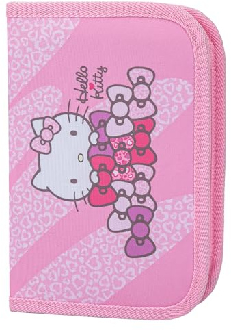 Baagl Federmäppchen Schulmäppchen Schreibwaren - Hello Kitty Sweet Leopard | Schüleretui, Federtasche, Federmappe als Etui für Mädchen machen das Mäppchen mit zwei Klappen zu einem Organisationstalent.