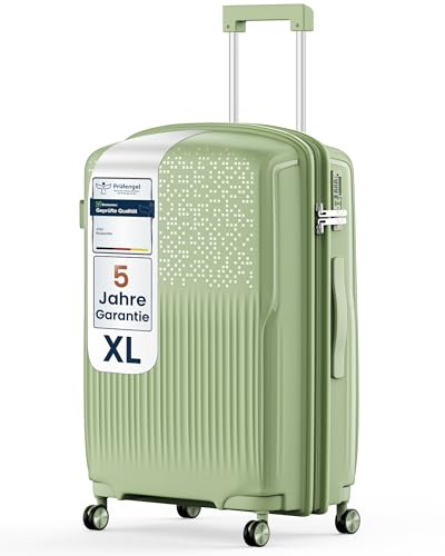 4FLY Leichter Hartschalen-Reisekoffer XL - Groß 74,5 cm (94L) – Großer Trolley Koffer mit TSA-Schloss, 4 Spinner-Doppelrollen, Aluminium-Teleskopgriff, Aufgabegepäck Reisegepäck