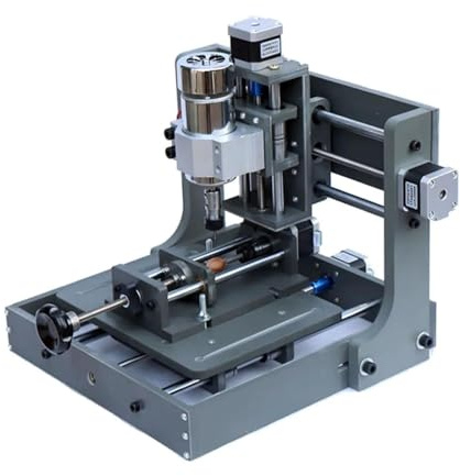 Fresadora CNC USB de 4 ejes 2020, 300 W, for esculturas redondas en relieve, con m de PVC, fresadora de madera PCB de 3 ejes for PVC Para principiantes en bricolaje(4 Axis)