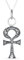 Bling Jewelry Collier Pendentif Croix Égyptienne Ankh Religieuse Unisexe En Hiéroglyphes Égyptiens Clé De La Vie Pour Femmes Hommes En Argent Sterling 925 Oxydé.
