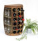 DanDiBo Weinregal Holz Braun Weinfass Flaschenregal 1486 Beistelltisch Schrank Fass 72cm Hoch Weinbar