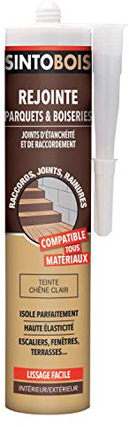 Sinto 33358 - Juntas multimateriales (300 ml), color roble claro