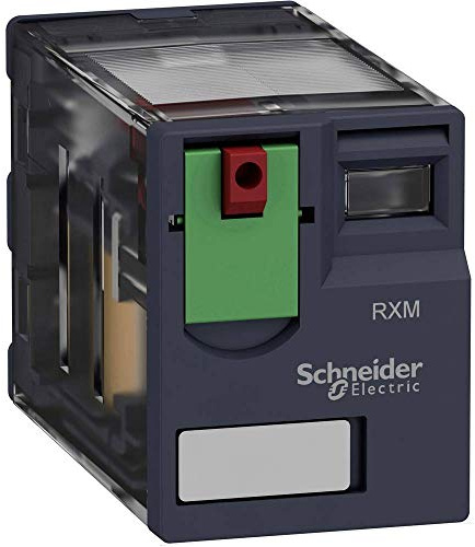 Schneider Electric rxm4ab1p7 Miniature Relay Plug-In, Without LED, 4 °C/or contacts, 6 A Rated Current Thermal, 230 V AC
