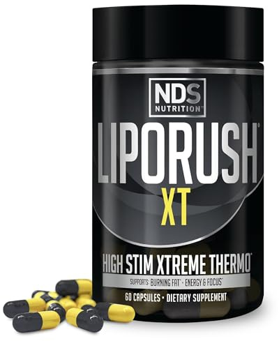 NDS Nutrition LIPORUSH XT Super Concentrated Thermogenic - 60 Capsules