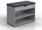 Vicco Schuhbank Rolfe, Sitzbank mit Stauraum, Beton/Anthrazit, 60 x 45 cm