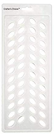 Crafter's Choice - Lip Balm Tube Filling Tray - Silicone Tray for Filling Lip Balm Tubes and Cosmetic Products - OVAL - 3002