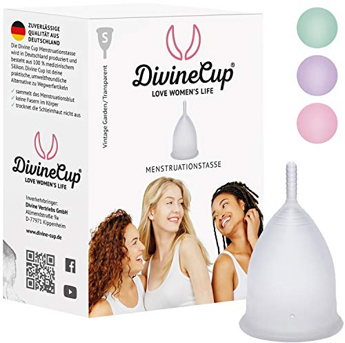 DIVINE CUP Menstruationstasse - in vier Farben und 4 Größen erhältlich. (Lila, M)