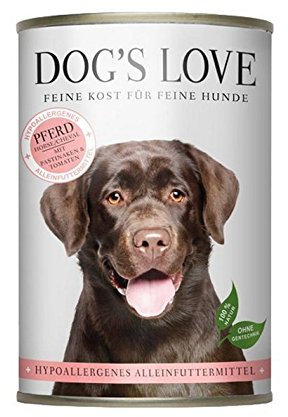 DOG'S LOVE Pferd mit Pastinaken & Tomaten (6 x 400g)