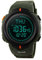 FeiWen Multifunktional Outdoor Kompass Uhren Herren und Jugend Digitaluhr 50M Wasserdicht Militär Sportuhr Plastik Armbanduhren mit Kautschuk Band, Grün