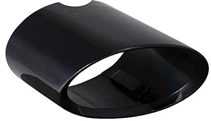 L&P A311 Auspuffblende Endrohrblende Oval Schwarz Edelstahl poliert Chrom kompatibel mit 3er e90 e91 e92 e93 LCI Facelift Plug Play Auspuff Blende Endrohre OEM 18307618463 18302163710 18307618464