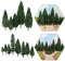 Evemodel 52Stk Modell Kiefern Grün Kunststoff Für Wald Spur 0 H0 TT N Modellbahn Dekor Xmas Baum