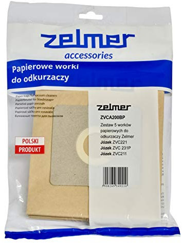 Zelmer ZVCA042H Sacchetti per aspirapolvere Carta Blu