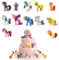 peiyee Einhorn Tortendeko Mini Figuren Set my little pony figuren Einhorn Geburtstagstorte Dekoration Kuchen Einhorn Topper Cartoons Kuchen Topper für Kinder Mädchen Party