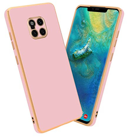 Cadorabo Hülle kompatibel mit Huawei Mate 20 PRO Schutzhülle TPU Silikon Case Liquid Design mit Kameraschutz Slim Kratzfest Weiche Gummi mit Rundumschutz Case Hülle für Huawei Mate 20 PRO in Rosa