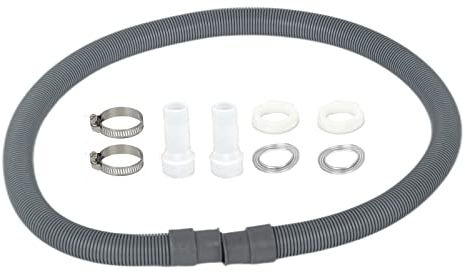 Kit di collegamento per tubo di scarico dell'acqua, kit di collegamento per serbatoio dell'acqua da 20 mm, per unire 2 cisterne d'acqua, barili di pioggia, serbatoi d'acqua insieme – 1 m tubo