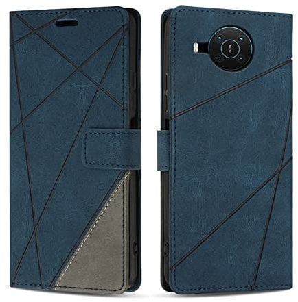 SONWO Case for Nokia X10 / Nokia X20, Premium PU Leather Flip Wallet Case Magnetic Closure Cover Case Card Slots kickstand Phone Case for Nokia X10 / Nokia X20, Blue