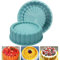 OUKEYI Moule à charlotte en silicone de 20,3 cm – Moule rond anti-adhésif en silicone réutilisable pour la cuisson de gâteaux sablés aux fraises, cheesecake, brownie, tarte (vert)