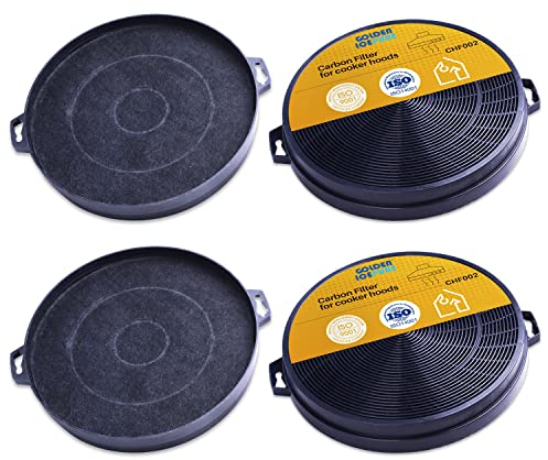 GOLDEN ICEPURE Aktivkohlefilter Dunstabzugshaube Kompatibel mit Dehflex AK01, BSH Group, Electrolux Group, Gorenje, Bezeichnung, 210 mm (Rechnung erhältlich)4 stück
