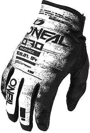 O'NEAL | Fahrrad- & Motocross-Handschuhe | MX MTB FR Downhill | Passform, Luftdurchlässiges Material | Mayhem Glove SCARZ V.24 | Erwachsene | Schwarz Weiß | Größe L