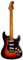 Jet Guitars JS300 SB Strat Gitarre, massiver Lindenholzkörper, 22 Bünde gerösteter Ahornhals, Keramik-Tonabnehmer, traditionelles Tremolo