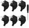 OMIGA Spina Schuko 6 Pezzi Spina Elettrica Presa Schuko Maschio 2 Pin 250 V 16 A Spina Angolare Esterna Impermeabile con Cacciavite Adatto per Prese per Elettrodomestici (Nero)